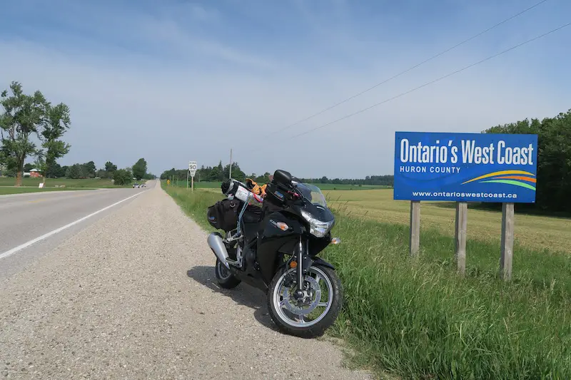motorcycle trip to huron county