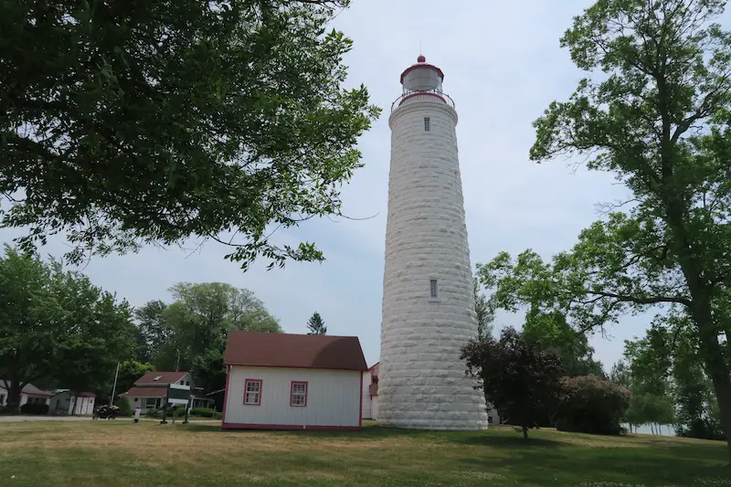  the point Clark lighthouse on Lake Huron near the small town of Goderich Ontario