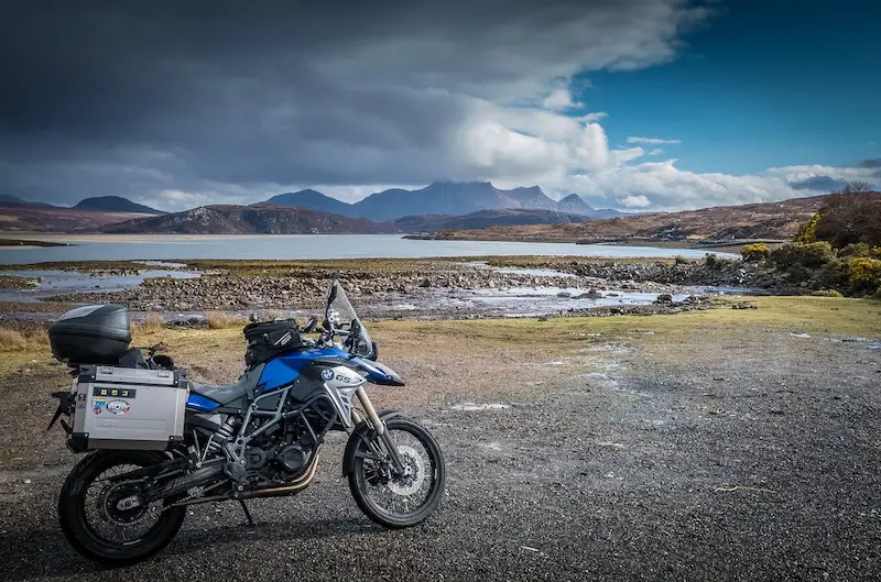 bmw motorcycle touring in scotland