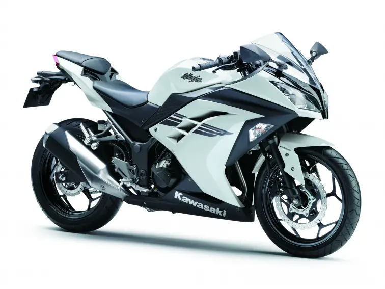 grey kawasaki ninja 300 with abs