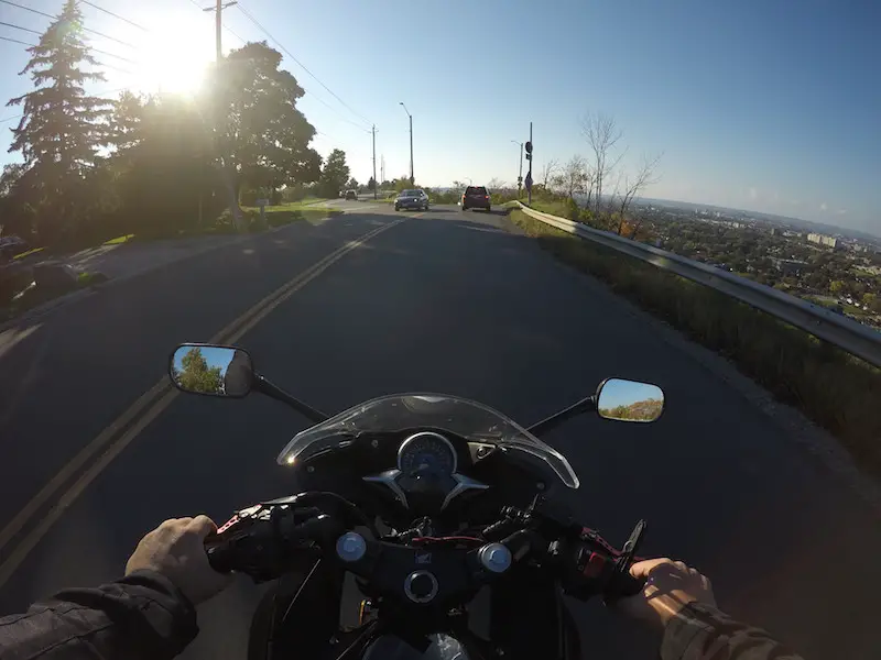 ridge road scenic motorcycle trip