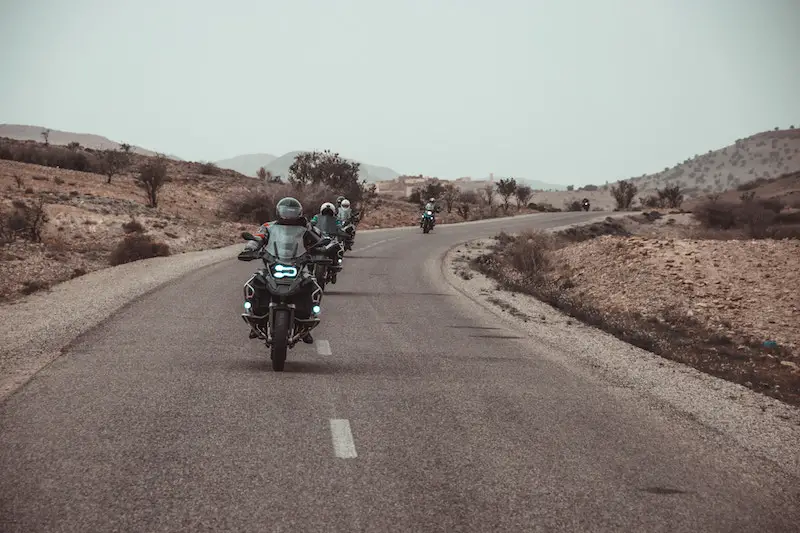 group motorcycle ride