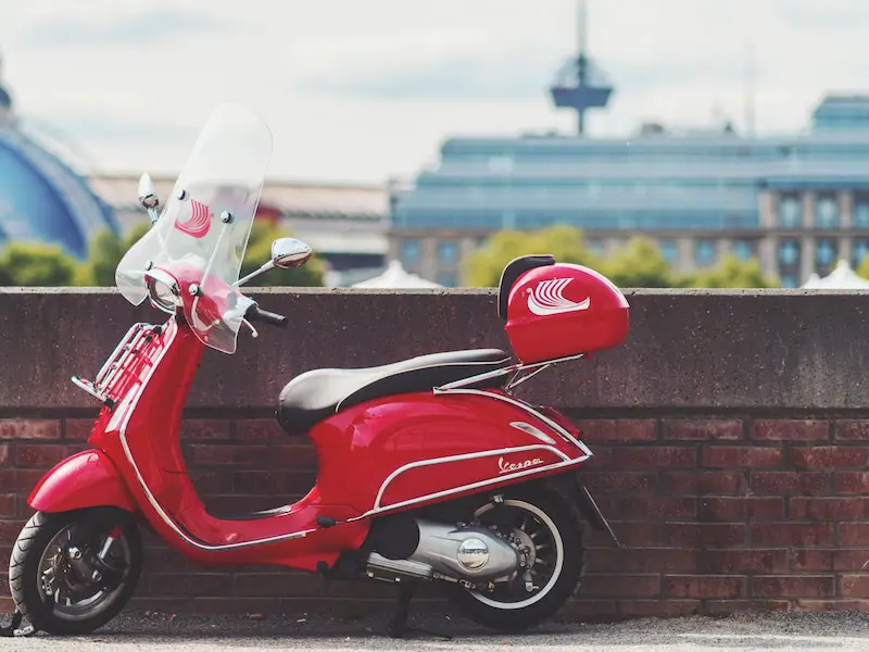 red vespa