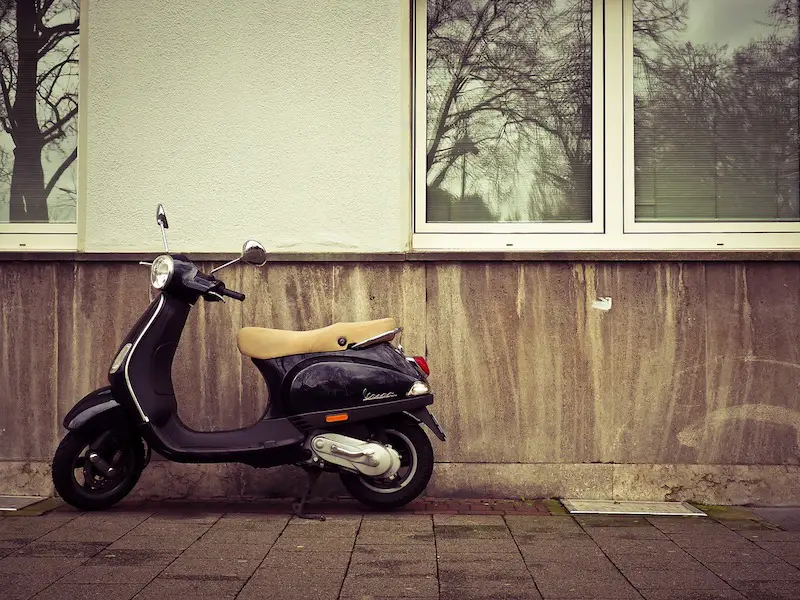 black vespa