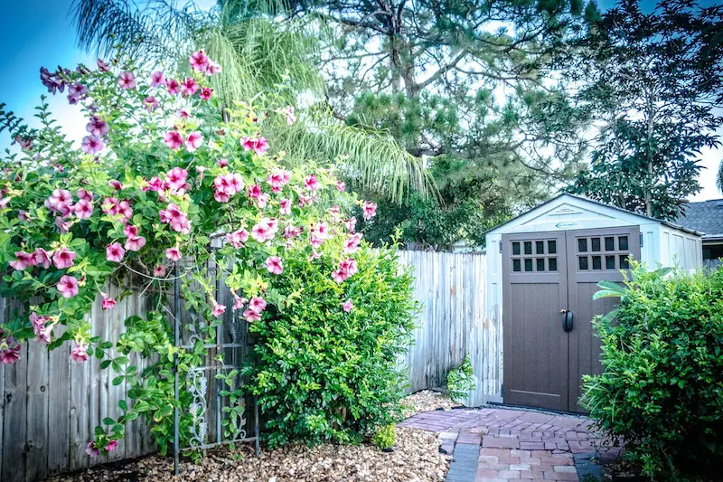 backyard motorcycle storage shed