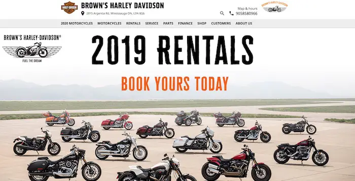 Brown’s Harley Davidson (Toronto Harley Davidson Rental)