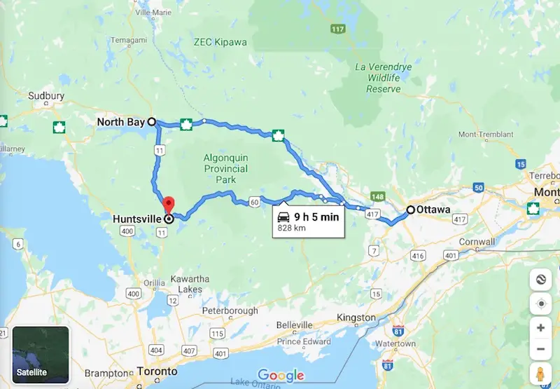 algonquin motorcycle route