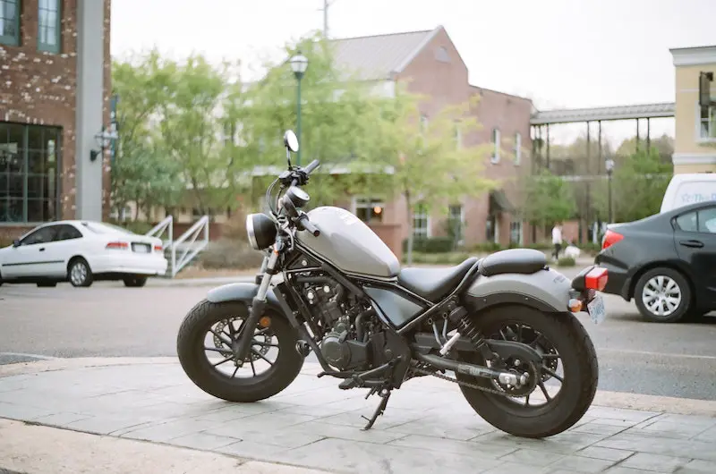 motorcycle parked outdoors