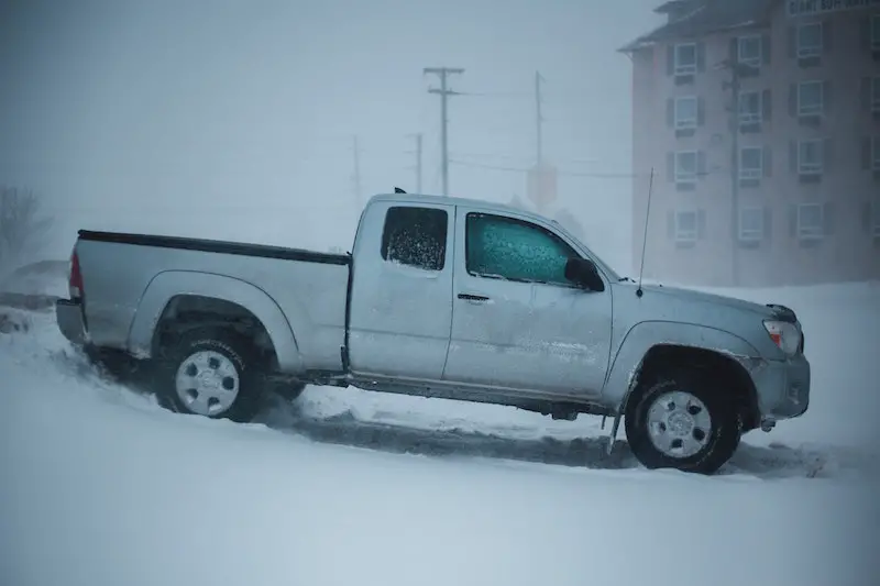 pickup in snow