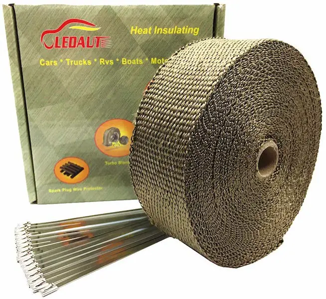 ledaut titanium exhaust heat wrap