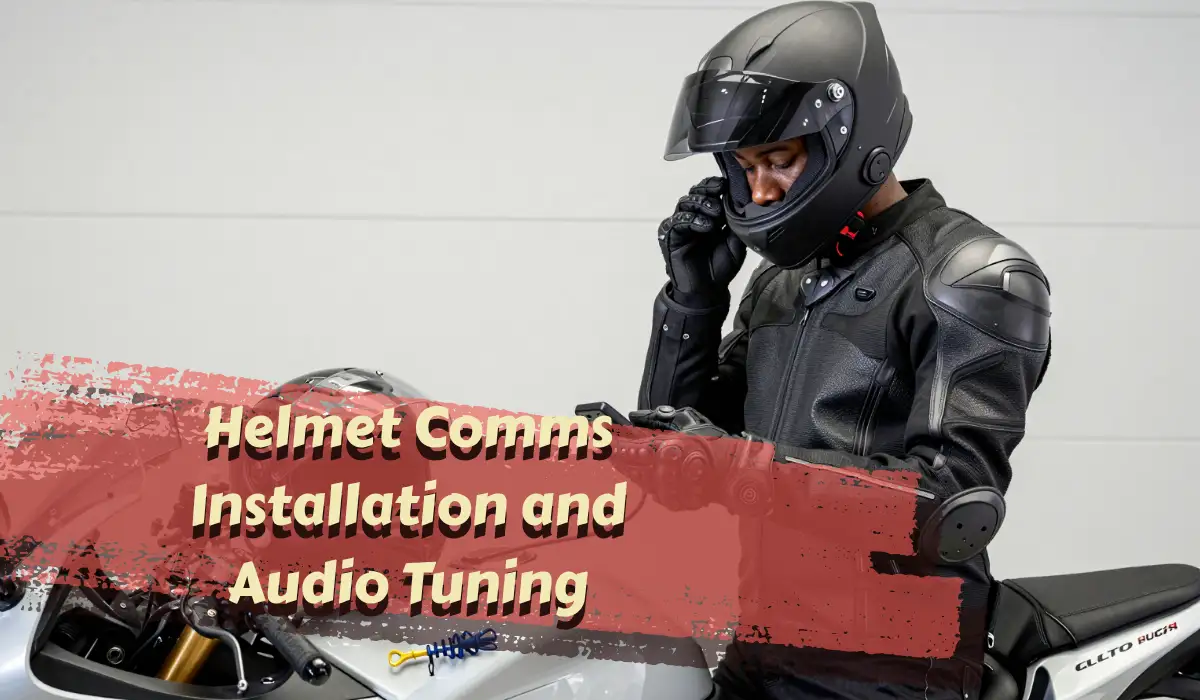 Helmet Comms Installation and Audio Tuning